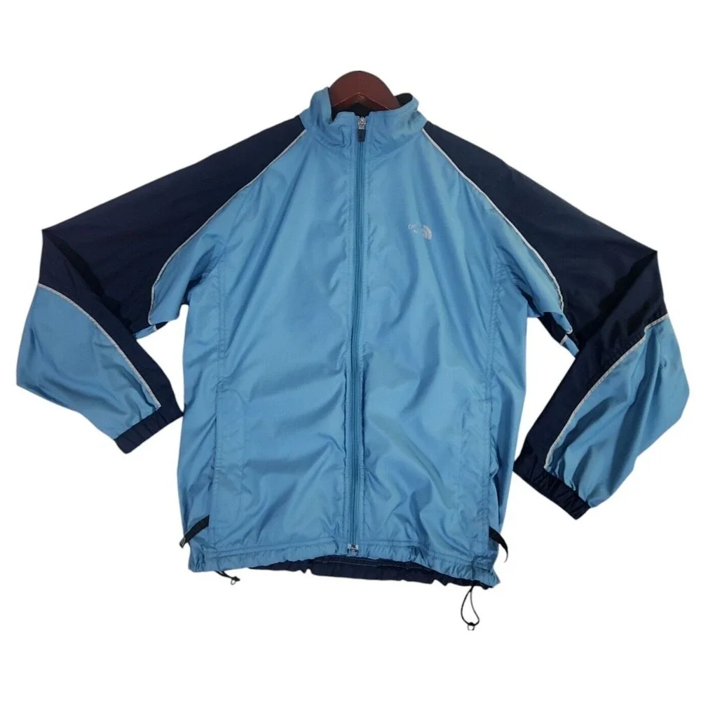 The North Face Windbreaker Women's Medium Blue Lightweight Jacket